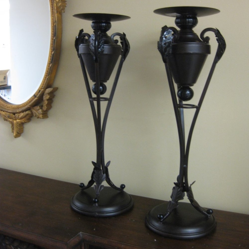 Metal Candle Holders - 18"